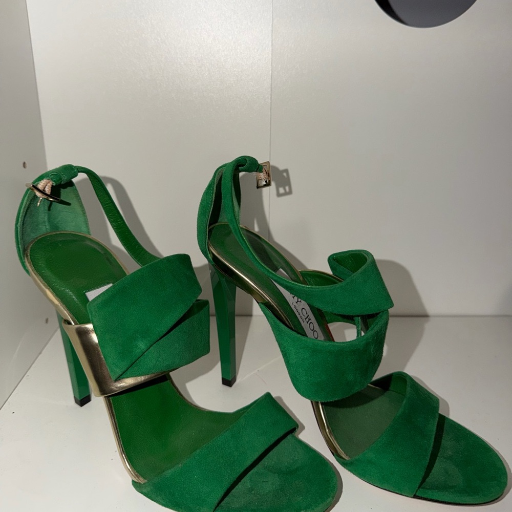 Jimmy Choo Kelly Green Sandal